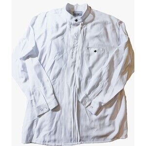 Vintage 1980's Men Club Shirt By P.R.O.N.T.I. Collection by Phita Rhinestone XL